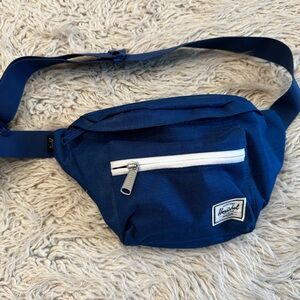 Herschel Supply Company Blue Belt Bag with White Accent